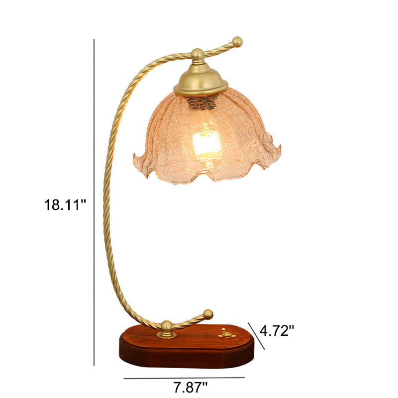 Glass Arc Decorative Table Lamp