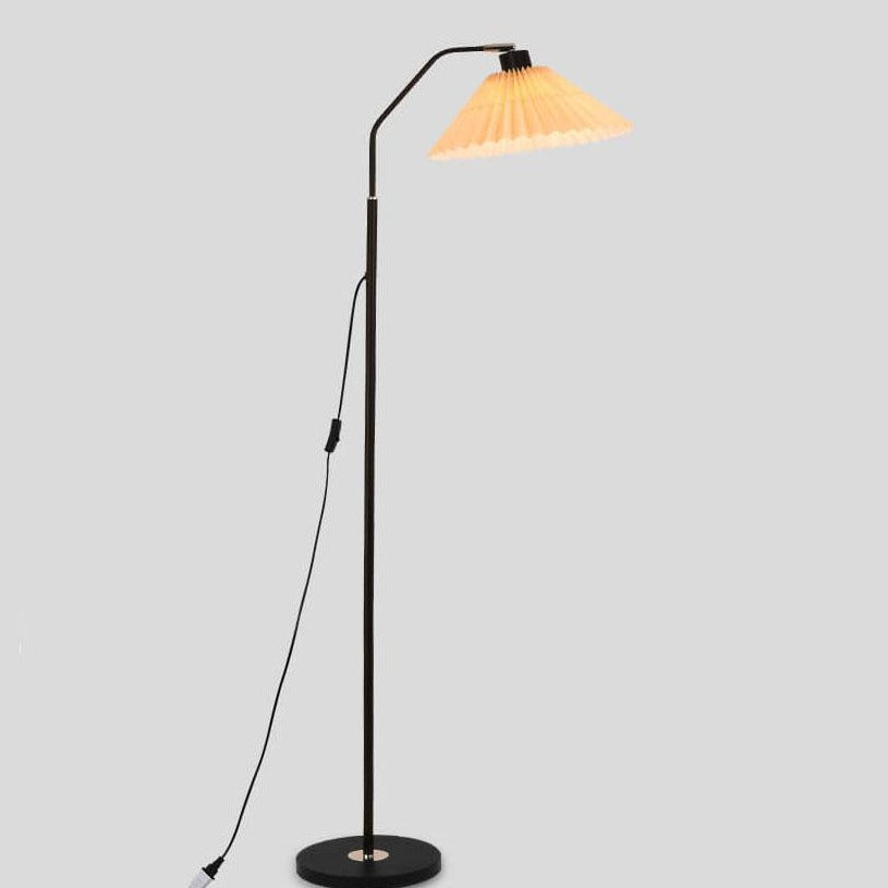 Minimalist Fabric Pleated Shade Floor Lamp