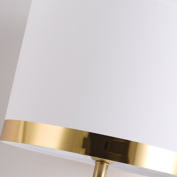 Fabric Gold Linear Table Lamp