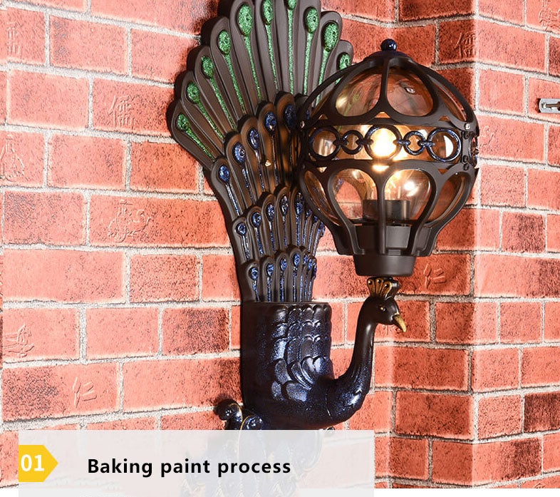 Peacock Outdoor Light