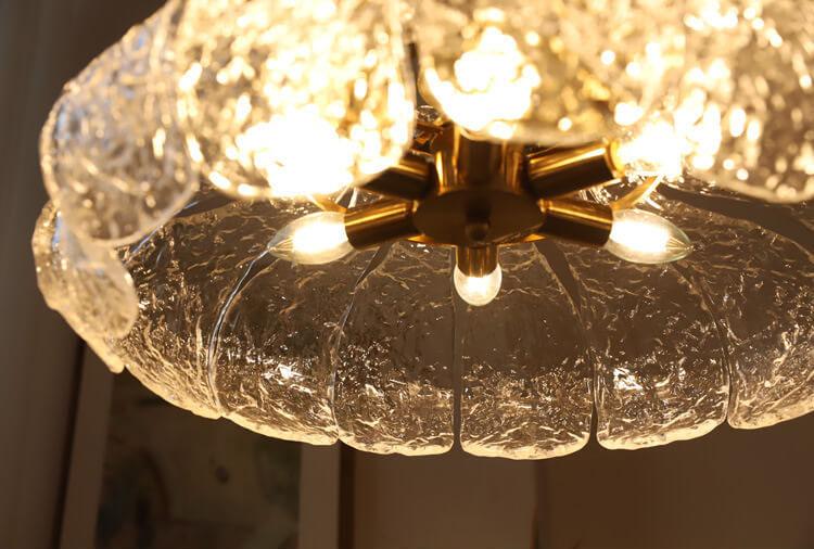 Ice Melting Glass Pear 4-Light Floor Lamp