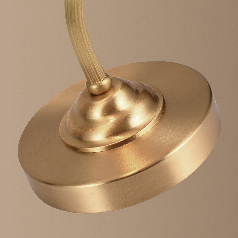 Brass Glass Petal Table Lamp