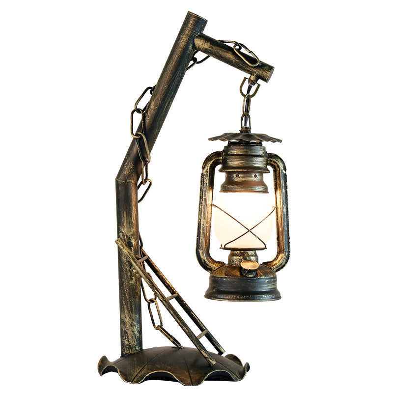 Kerosene Iron Bronze Table Lamp