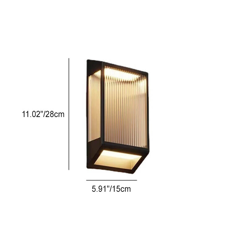 Trapezoidal Stainless Steel Acrylic Outdoor Light