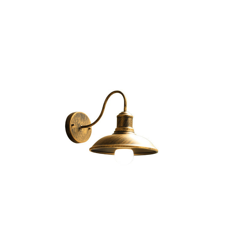 Loft Dome Iron Bent Outdoor Light