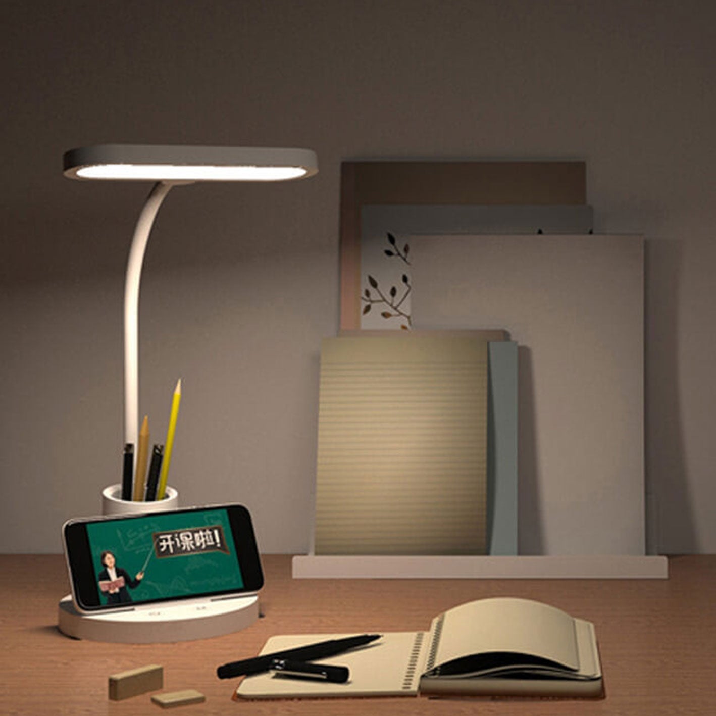Blue Eye Protection Touch Table Lamp