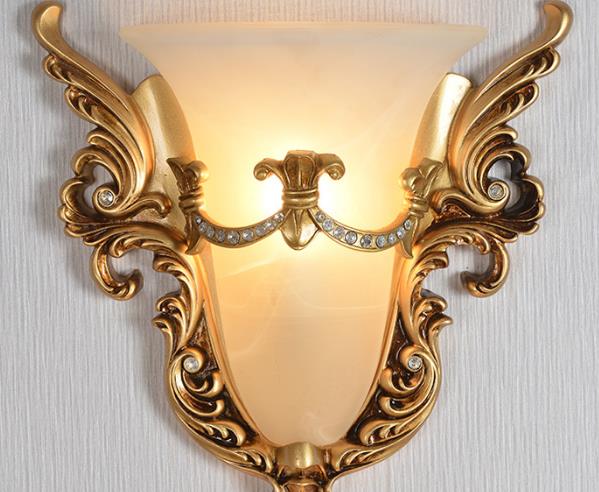 Flared Carving Resin Wall Lamp