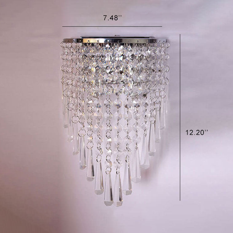 Crystal Tassel 2-Light Wall Lamp
