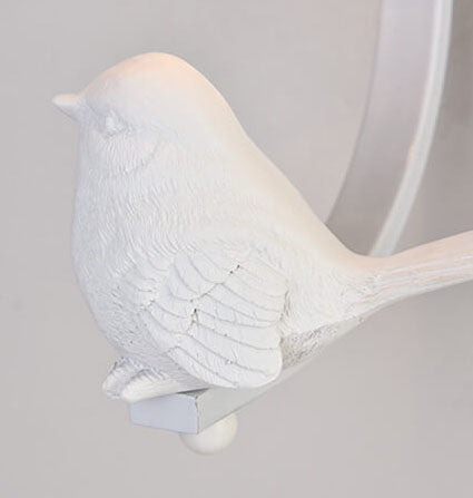 Glass Resin Bird Wall Lamp