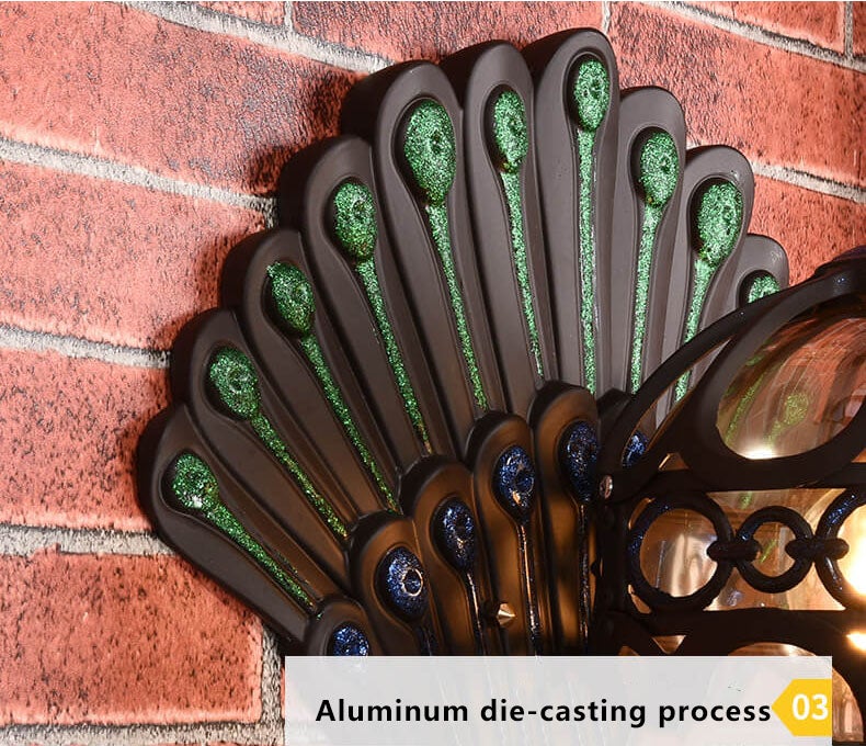 Peacock Outdoor Light