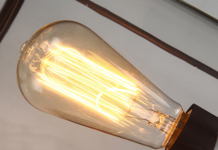 Iron Glass Jar Wall Lamp