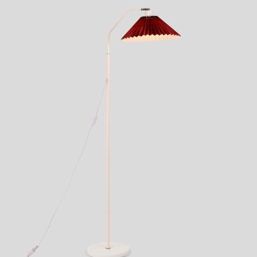 Minimalist Fabric Pleated Shade Floor Lamp