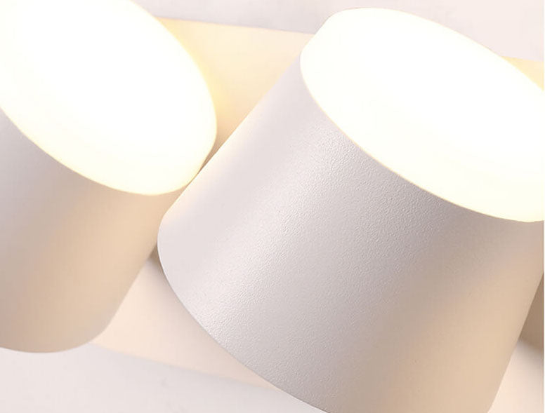 Rotatable Cylinder 1/2/3 2-Light Wall Lamp