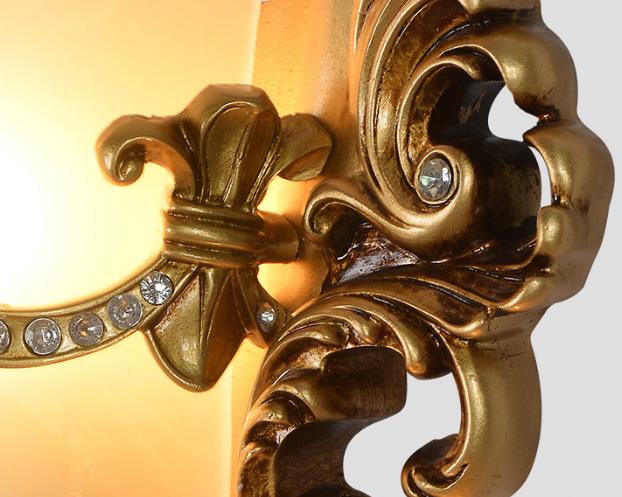 Flared Carving Resin Wall Lamp