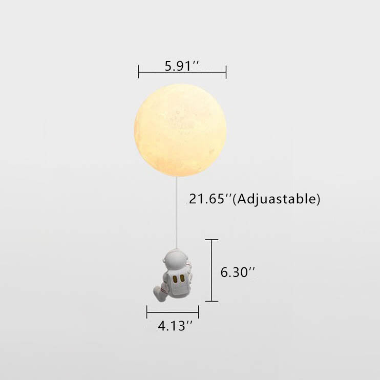 Moon Astronaut Wall Lamp