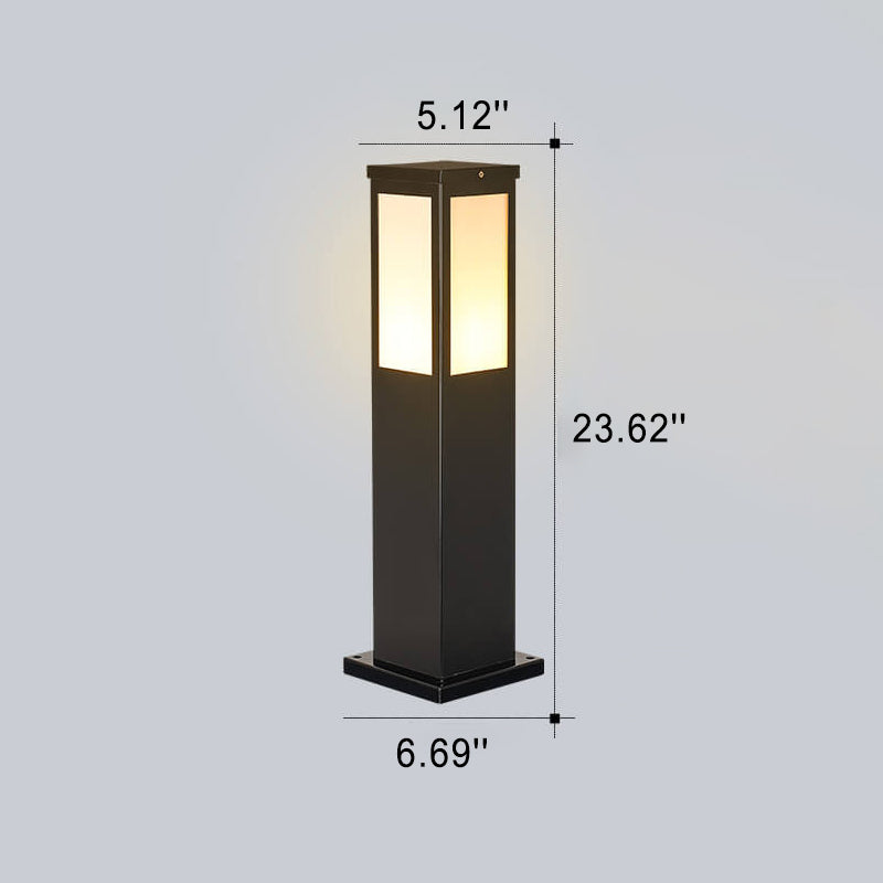 Modern Solar Lawn Square Outdoor Light