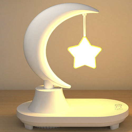 ABS Moon Shape Bluetooth Table Lamp