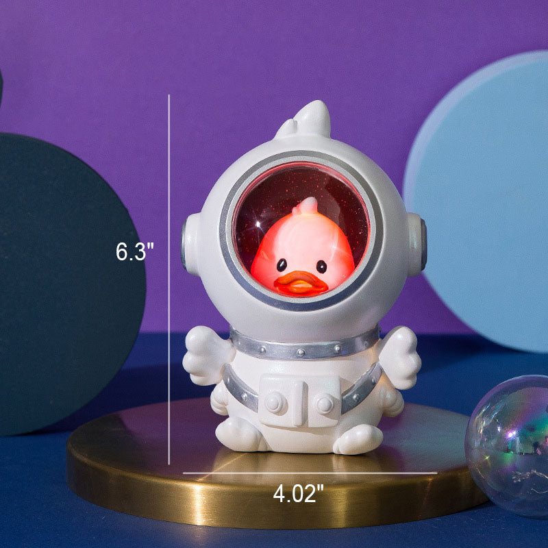 Astronaut Rabbit Duck Resin Table Lamp