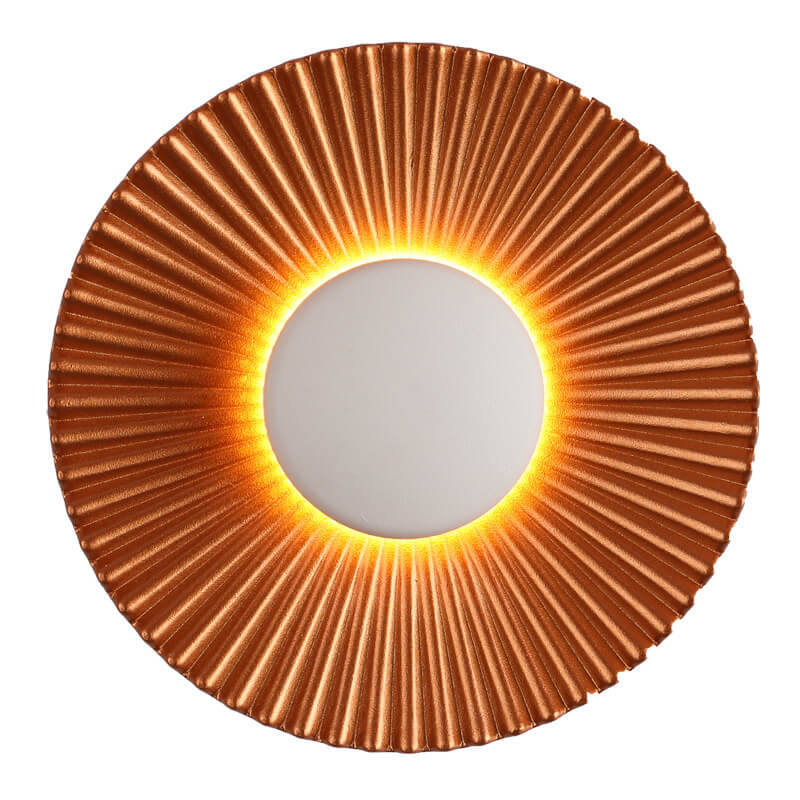 Round Shell Textures Aluminum Wall Lamp