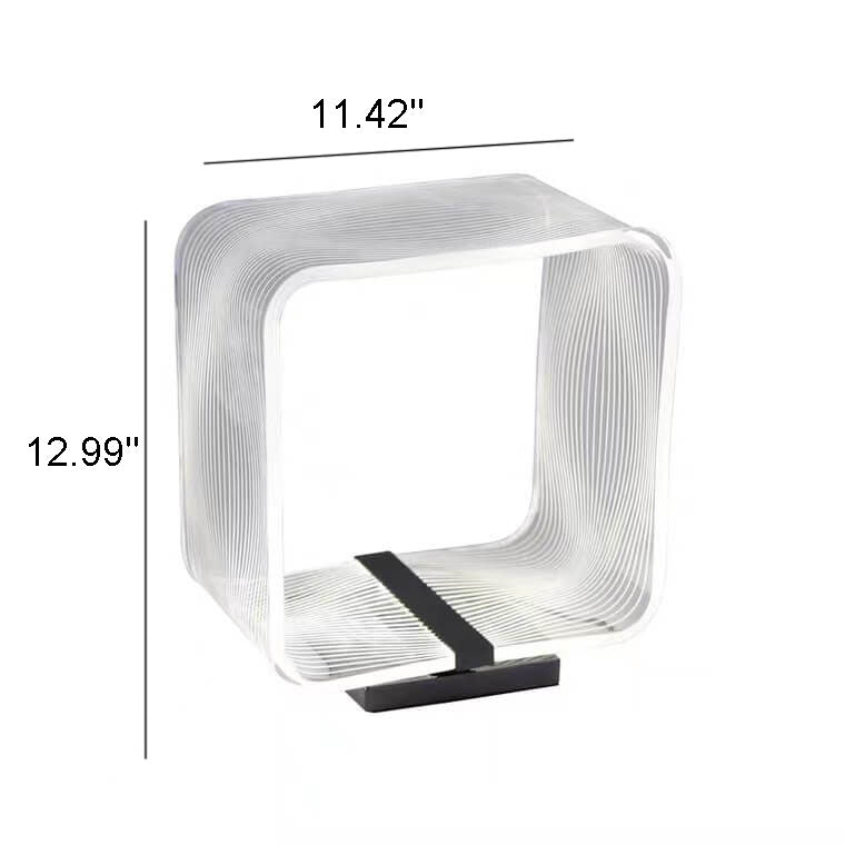 Square Ring Acrylic Decorative Table Lamp