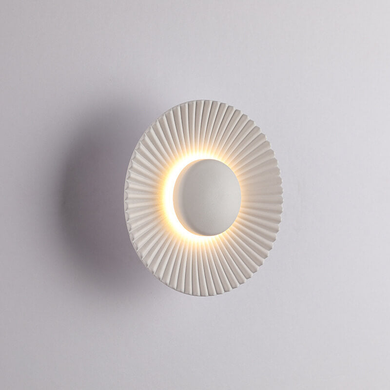 Round Shell Textures Aluminum Wall Lamp