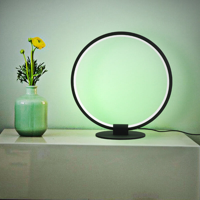 Acrylic Ring Design RGB Table Lamp