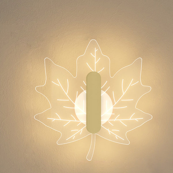 Acrylic Maple Leaf Shape Wall Lamp
