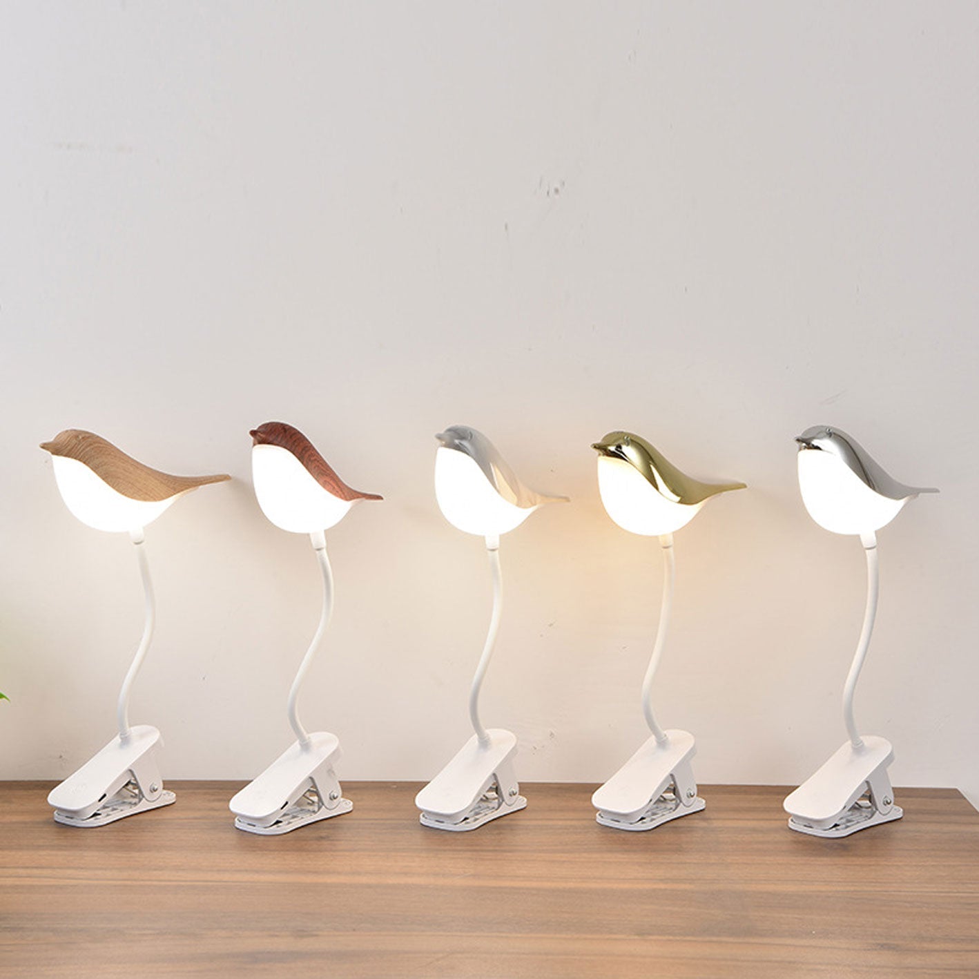 Bird Clip Charging Night Table Lamp