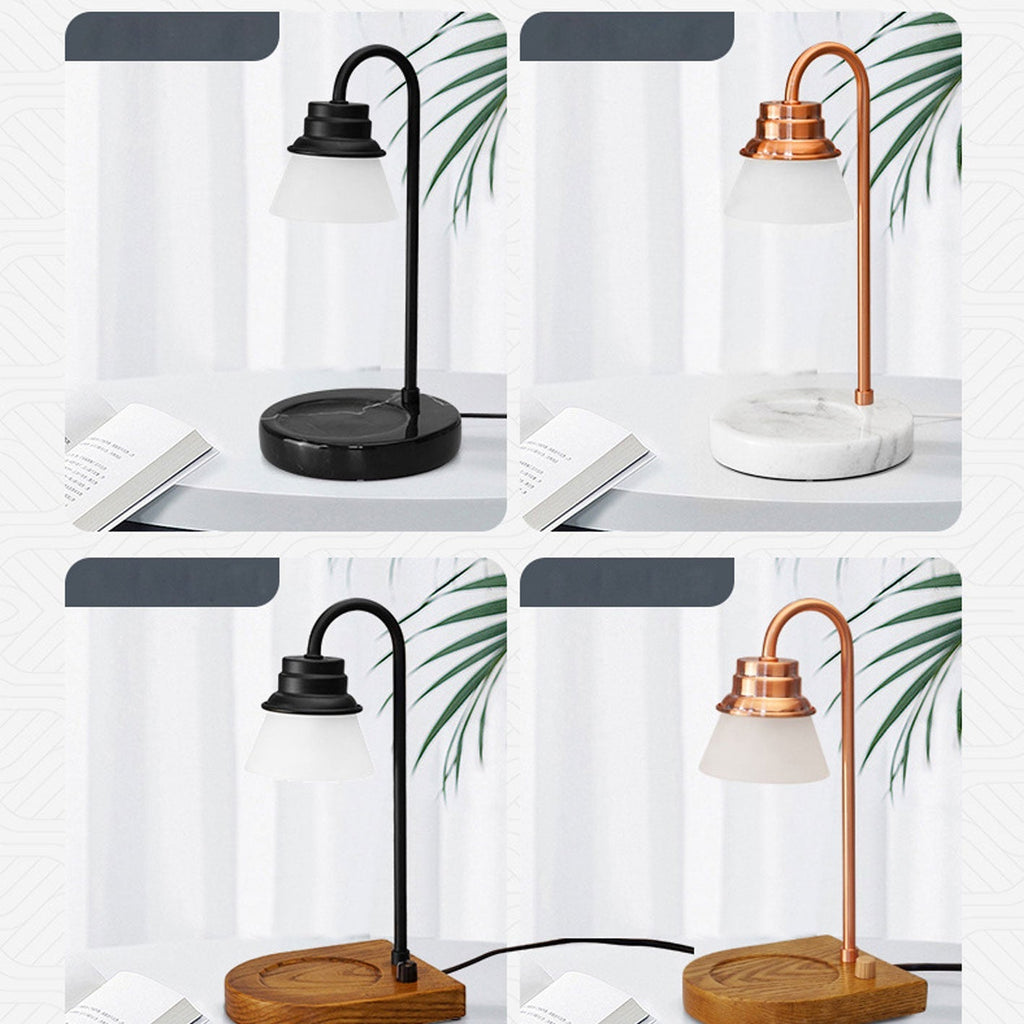 Metal Wood Melting Wax Table Lamp