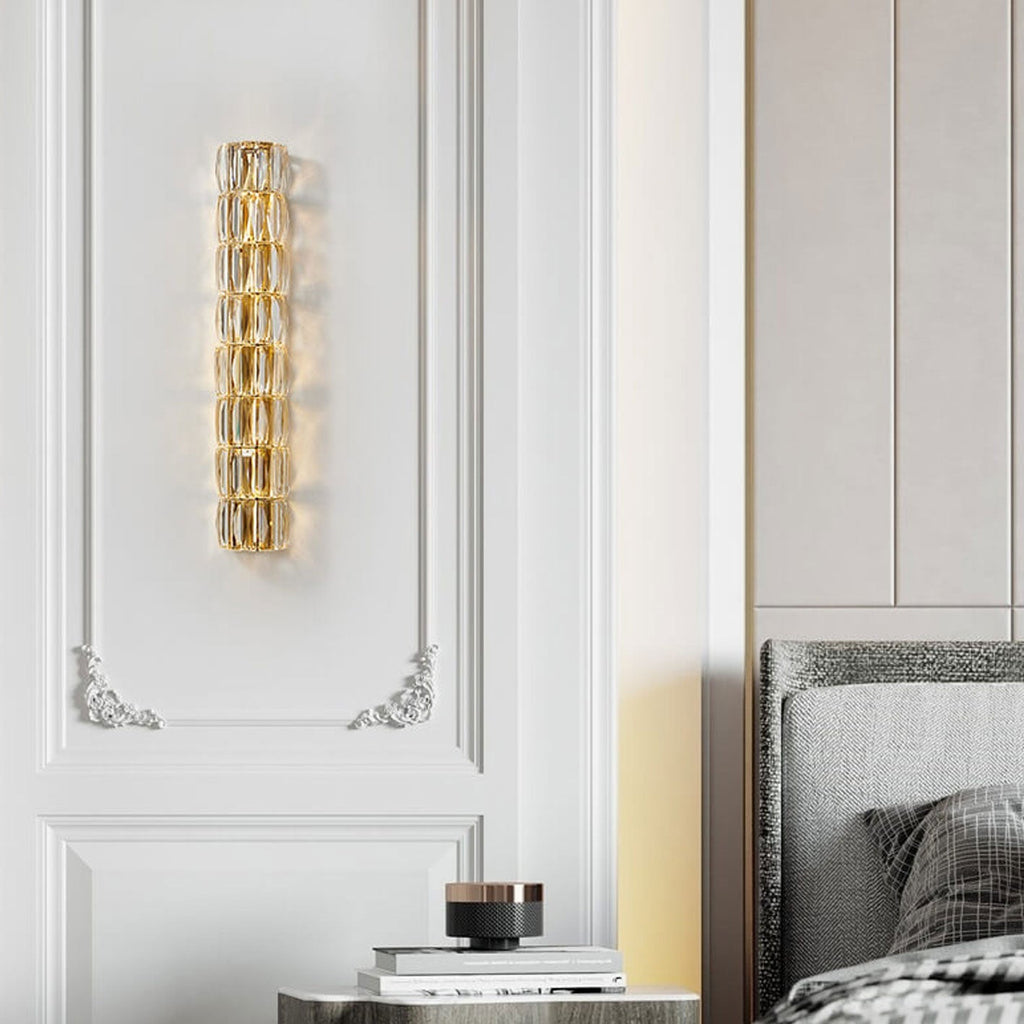 Crystal Column 6-Light Wall Lamp