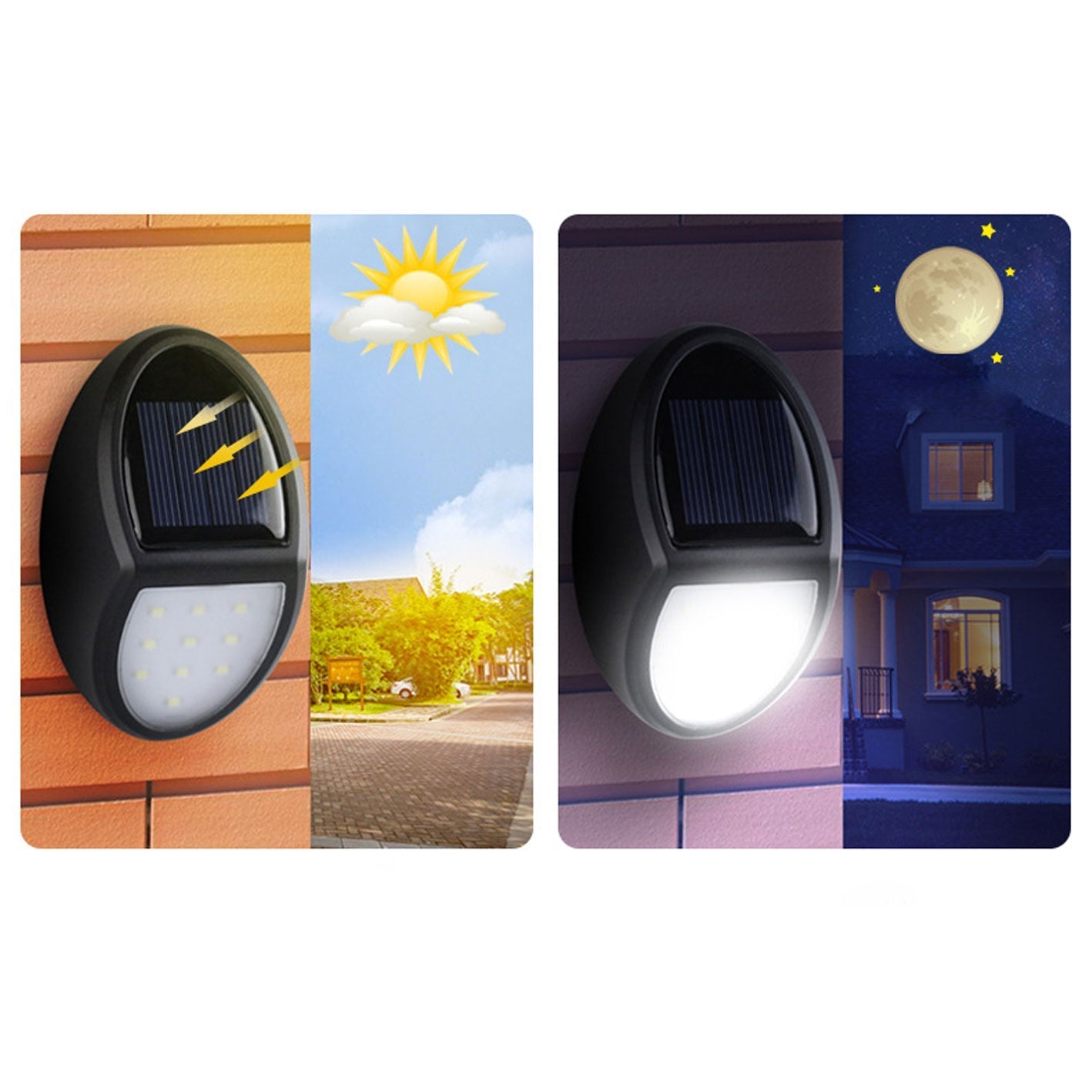Oval Garden Fence Outdoor Light