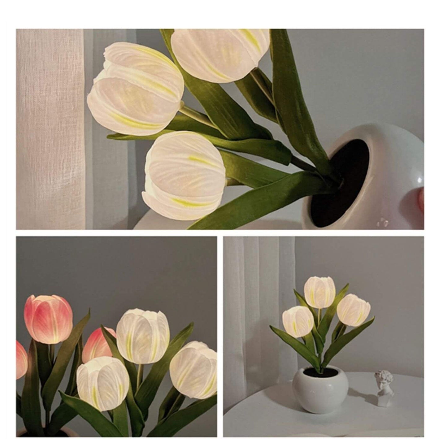 Tulip Night Simulated Flower Table Lamp