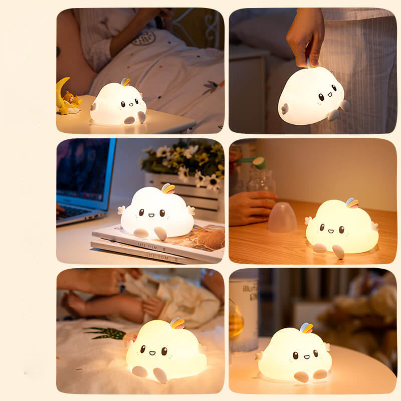 Silicone Cloud Design Night Table Lamp