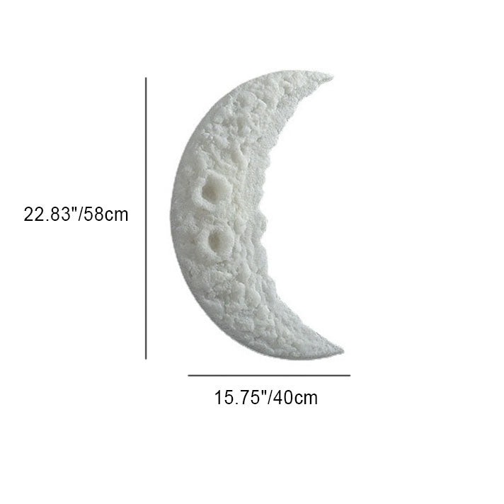 Moon Carving Resin Living Wall Lamp