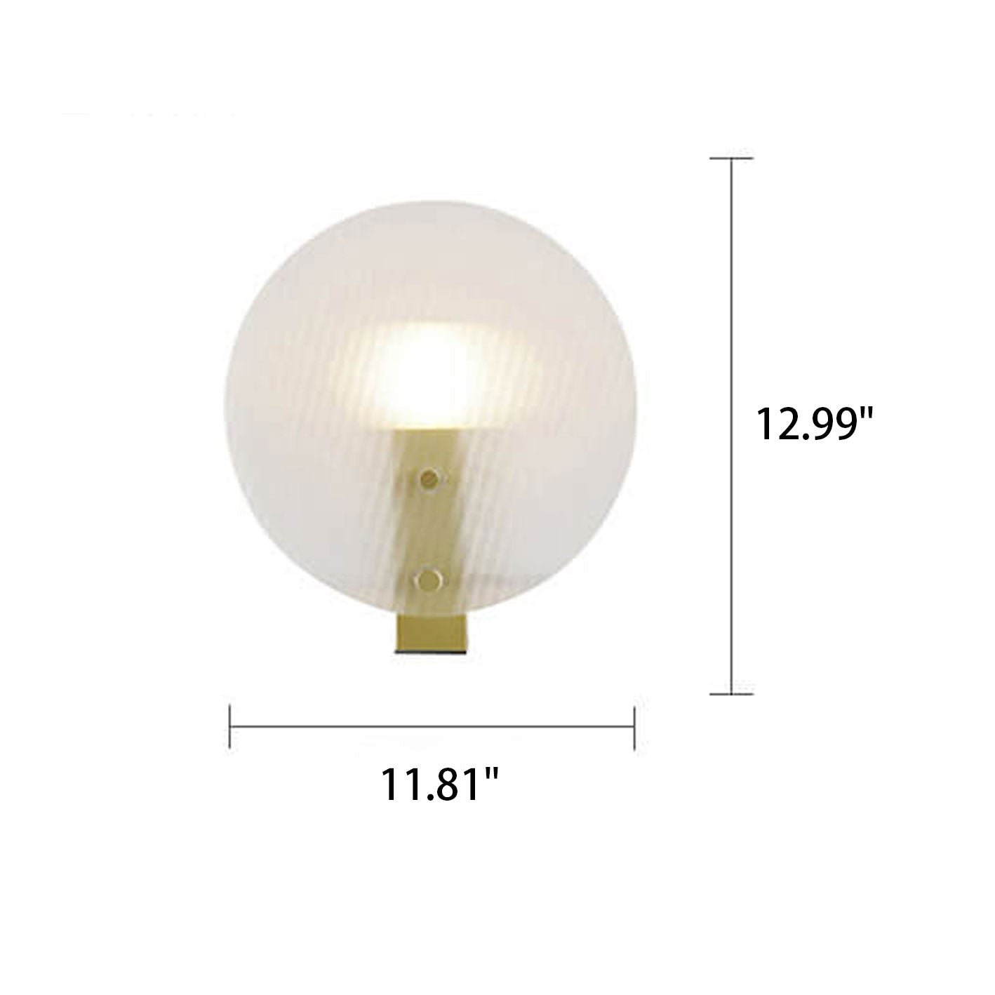Round Frosted Glass Table Lamp