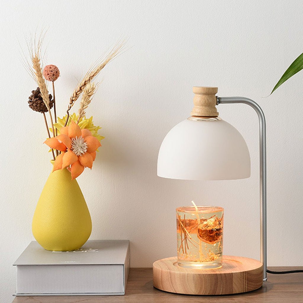 Log Glass Dome Melting 2-Light Table Lamp
