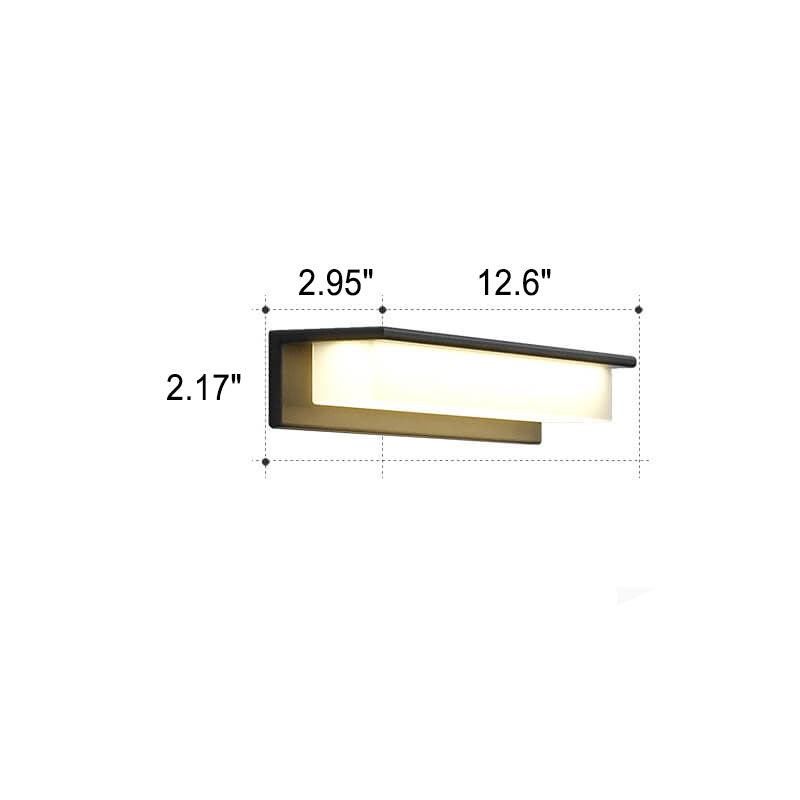 Rectangular Aluminum PC Outdoor Light