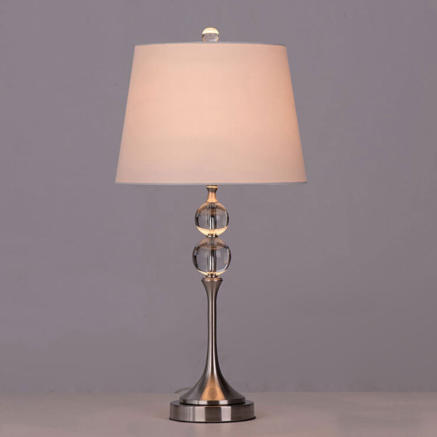Double Bead Crystal Design Table Lamp