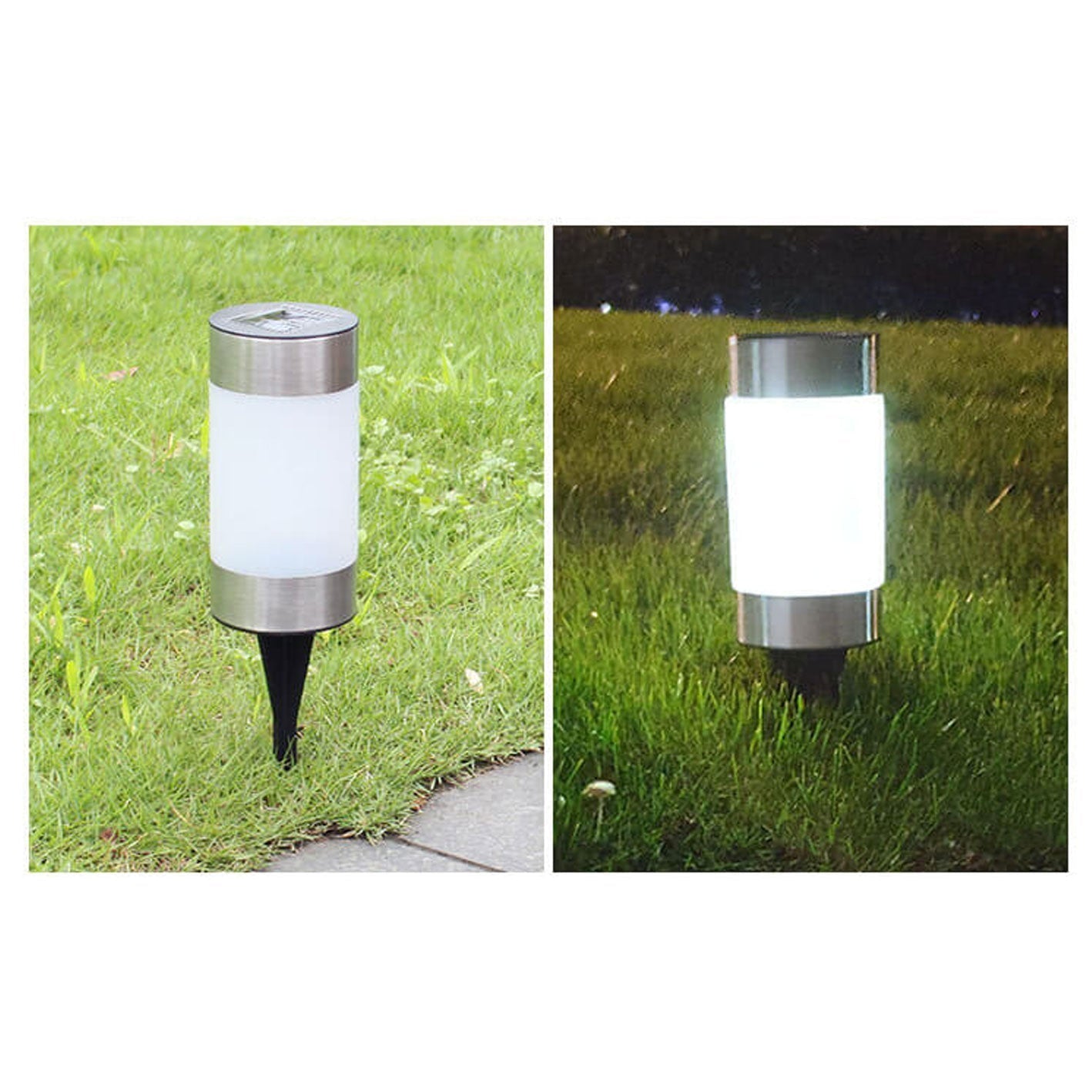 Solar Plastic Cylindrical Design Outdoor Light