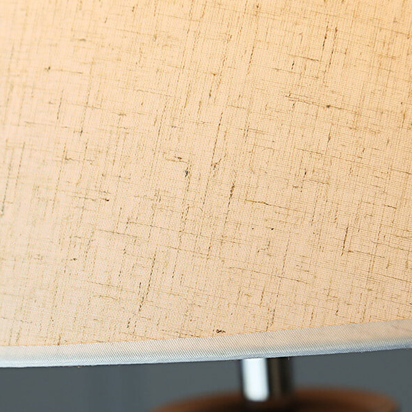 Linen Fabric Dome Iron Floor Lamp