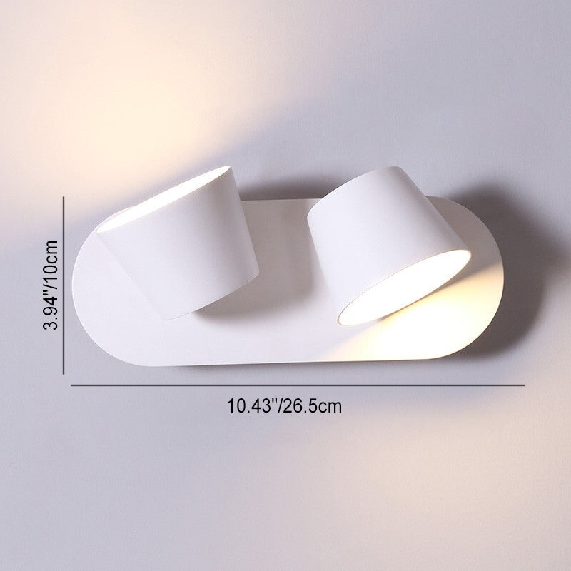 Dome Frosted Rotatable Aluminum Wall Lamp