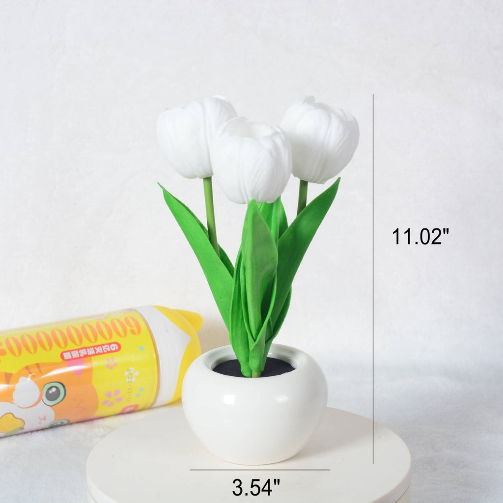 Simulation Tulip Peony Night Table Lamp