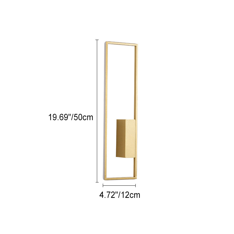 Rectangle Line Iron Silicone Wall Lamp