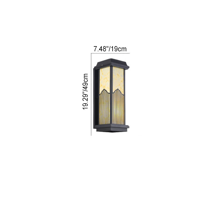 Aluminum Rectangular Column Outdoor Light