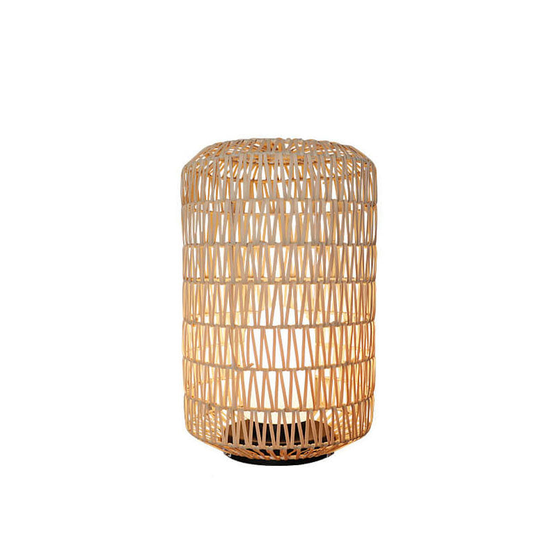 Rattan Column Lawn Outdoor Light