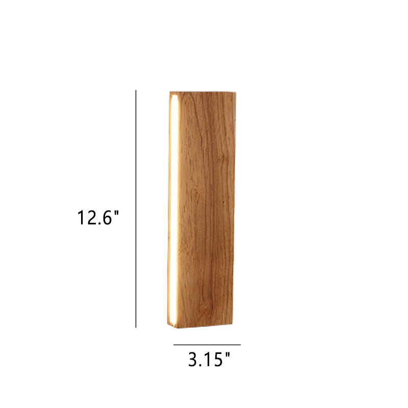 Solid Wood Strip Wall Lamp