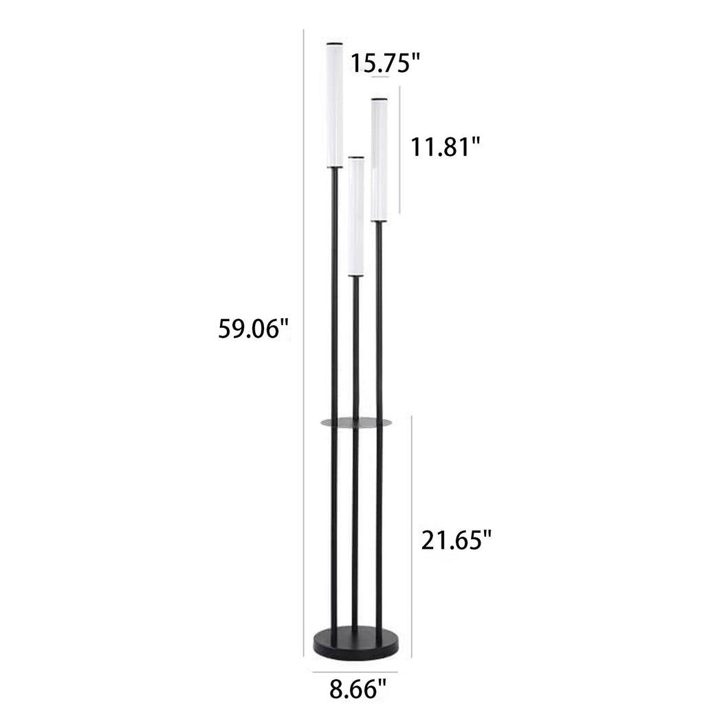 Modern Minimalist Creative Long 3-Light Floor Lamp