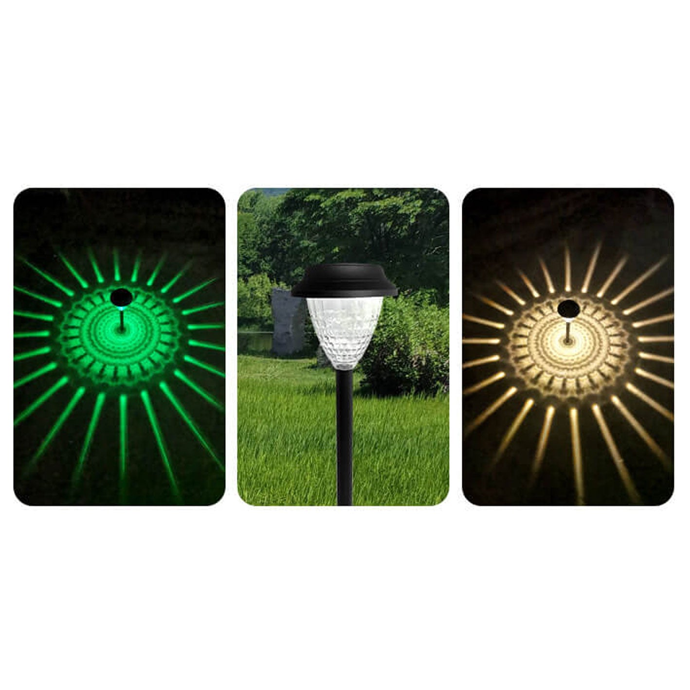 Solar Waterproof Circular Divergent Outdoor Light