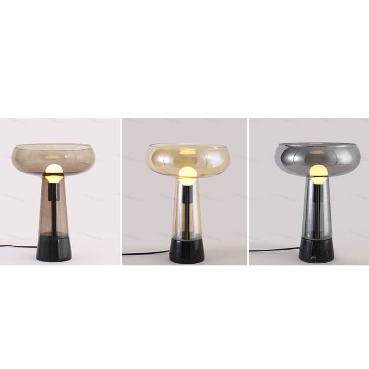 Glass Marble Table Lamp