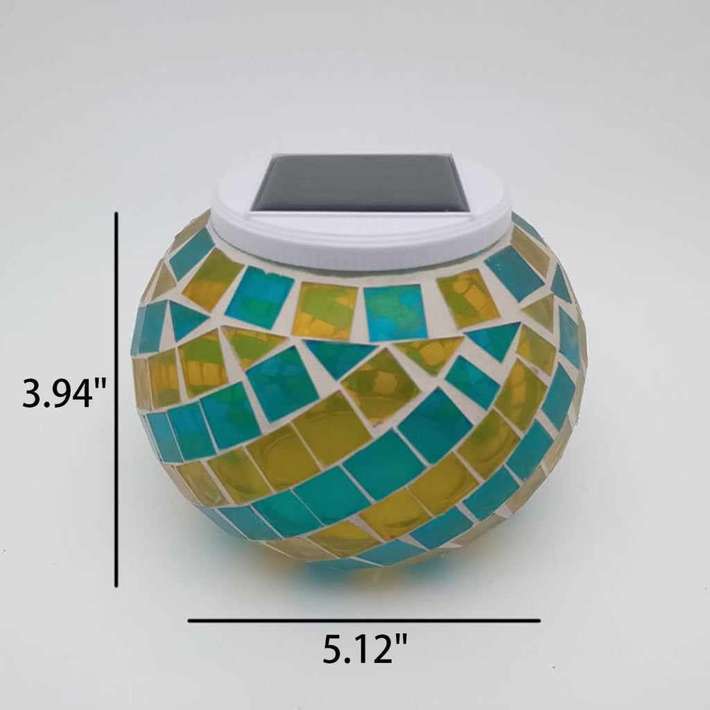 Stained Glass Spiral Pattern Outdoor Light